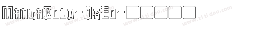 MangaBold-0rEo字体转换
