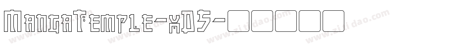 MangaTemple-xD5字体转换