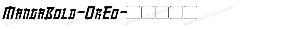 MangaBold-0rEo字体转换