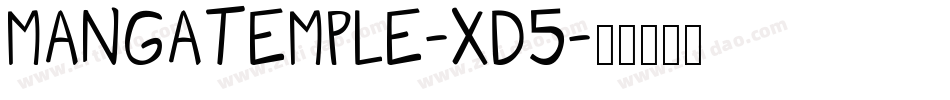 MangaTemple-xD5字体转换