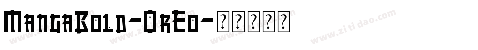 MangaBold-0rEo字体转换