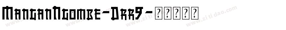 ManganNgombe-Drr9字体转换