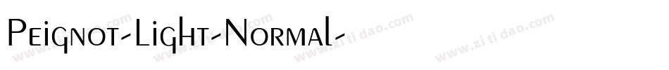 Peignot-Light-Normal字体转换