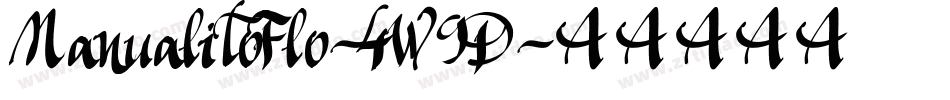 ManualitoFlo-4W9D字体转换