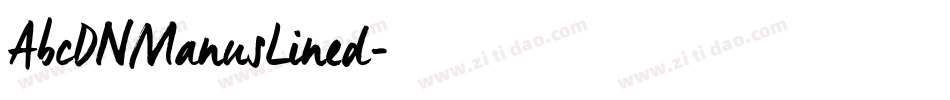 AbcDNManusLined字体转换