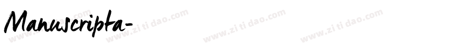 Manuscripta字体转换