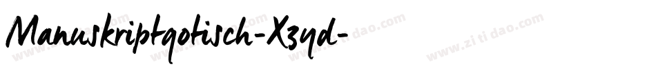 Manuskriptgotisch-X3yd字体转换
