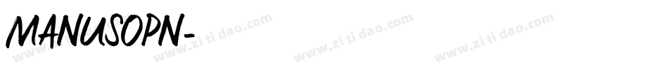 MANUSOPN字体转换
