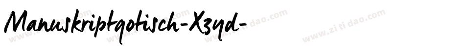 Manuskriptgotisch-X3yd字体转换