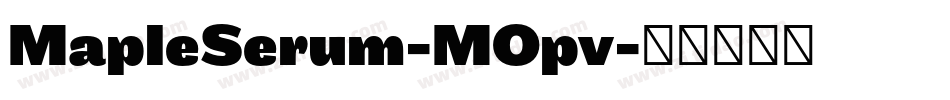 MapleSerum-MOpv字体转换