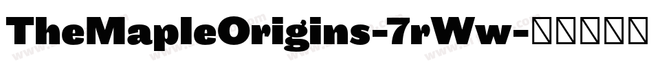 TheMapleOrigins-7rWw字体转换