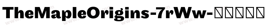 TheMapleOrigins-7rWw字体转换