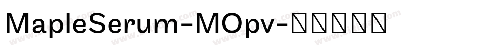 MapleSerum-MOpv字体转换