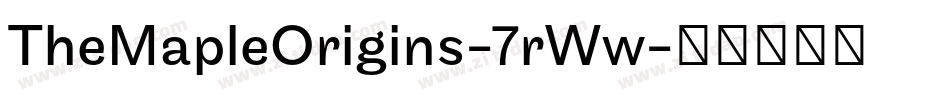 TheMapleOrigins-7rWw字体转换