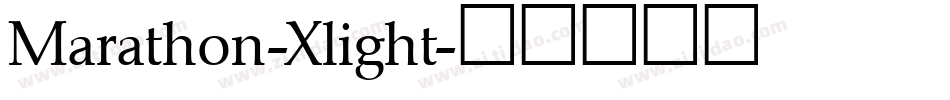 Marathon-Xlight字体转换