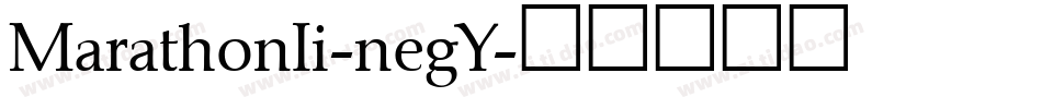 MarathonIi-negY字体转换