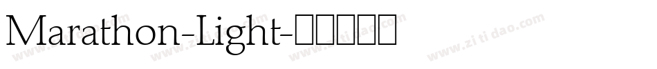 Marathon-Light字体转换