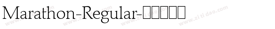 Marathon-Regular字体转换