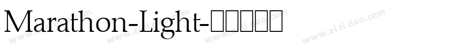 Marathon-Light字体转换