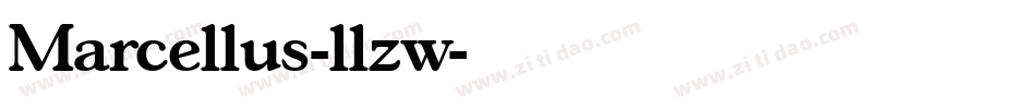 Marcellus-llzw字体转换