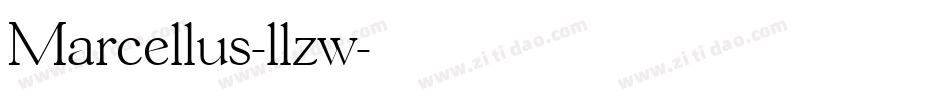 Marcellus-llzw字体转换