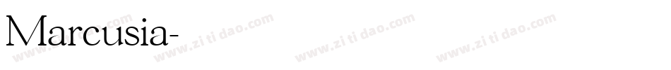 Marcusia字体转换