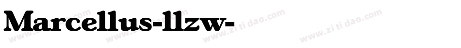 Marcellus-llzw字体转换