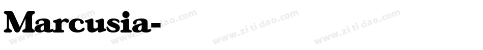 Marcusia字体转换
