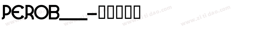 PEROB___字体转换