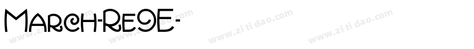 March-Re9E字体转换