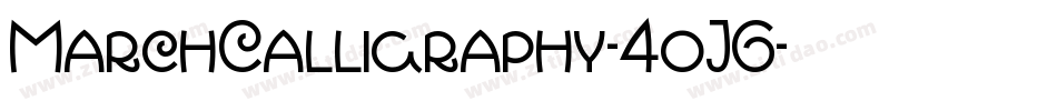 MarchCalligraphy-4oJ6字体转换