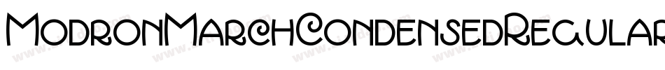 ModronMarchCondensedRegular-R61W字体转换