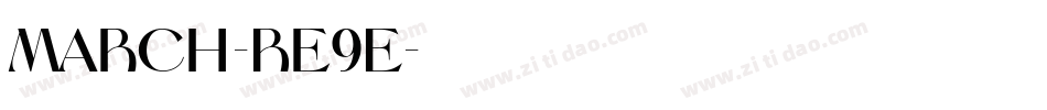 March-Re9E字体转换