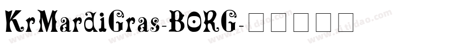 KrMardiGras-B0RG字体转换