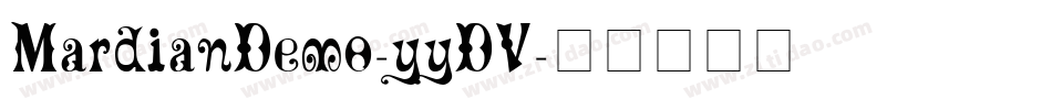 MardianDemo-yyDV字体转换