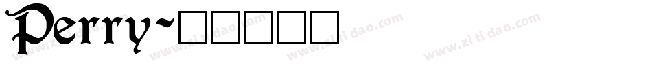 Perry字体转换