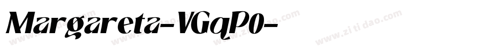 Margareta-VGqP0字体转换