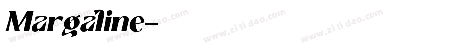 Margaline字体转换