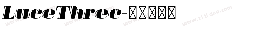 LuceThree字体转换