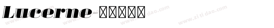 Lucerne字体转换
