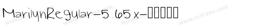 MarilynRegular-565x字体转换