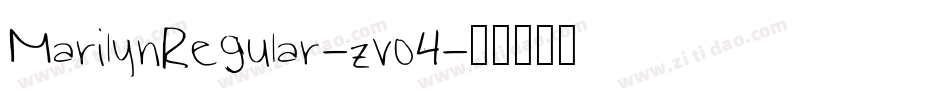 MarilynRegular-zvo4字体转换