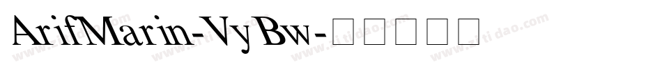 ArifMarin-VyBw字体转换
