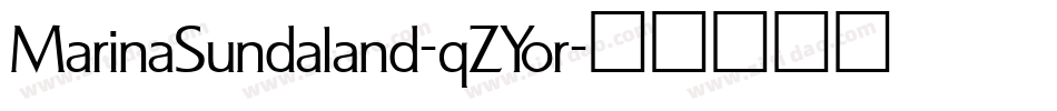 MarinaSundaland-qZYor字体转换