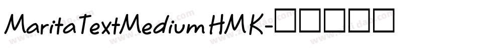 MaritaTextMediumHMK字体转换