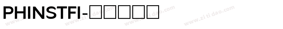 PHINSTFI字体转换