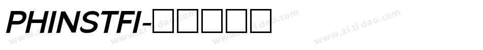 PHINSTFI字体转换