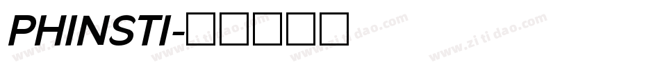 PHINSTI字体转换