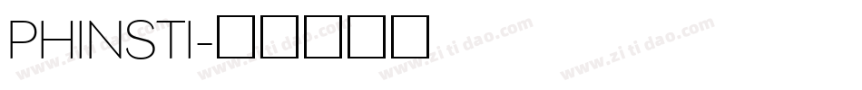 PHINSTI字体转换