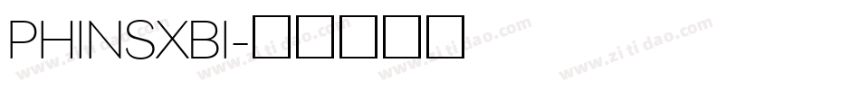 PHINSXBI字体转换
